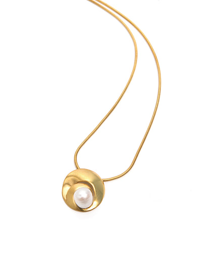 Colar Pearl Shell Escovado - Colares | Vangloria Jewelry Design