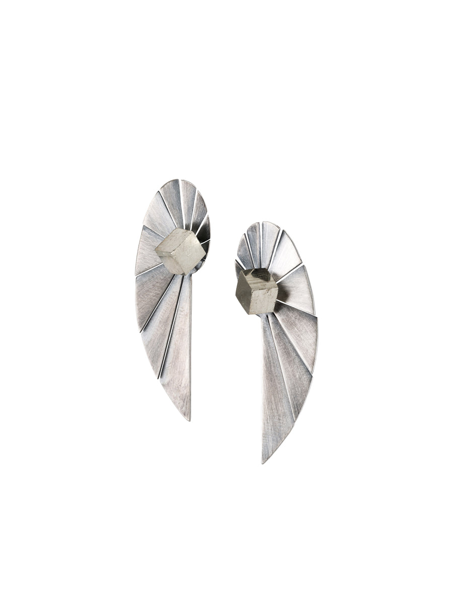 Brincos Nautilus Extended Oxidados - Brincos | Vangloria Jewelry Design