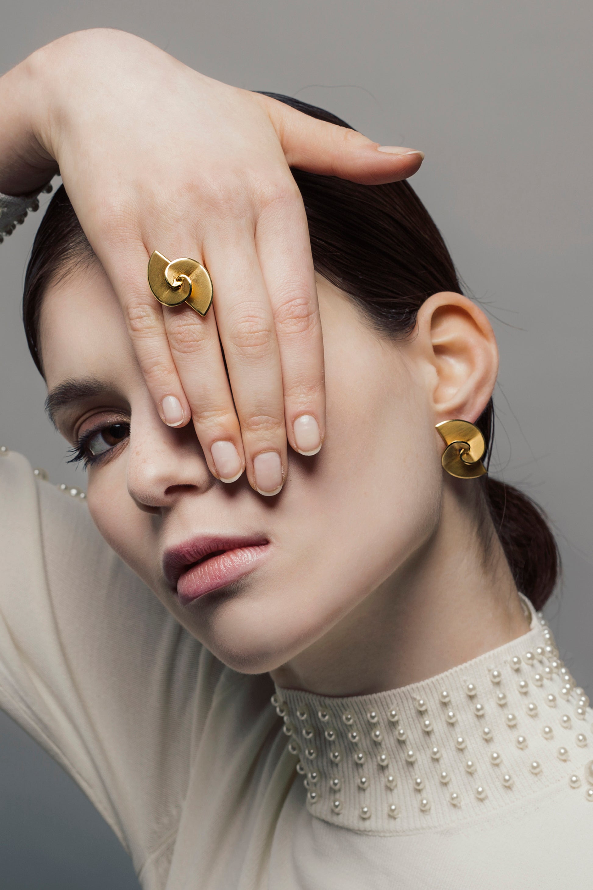 Brincos Golden Spiral II - Brincos | Vangloria Jewelry Design