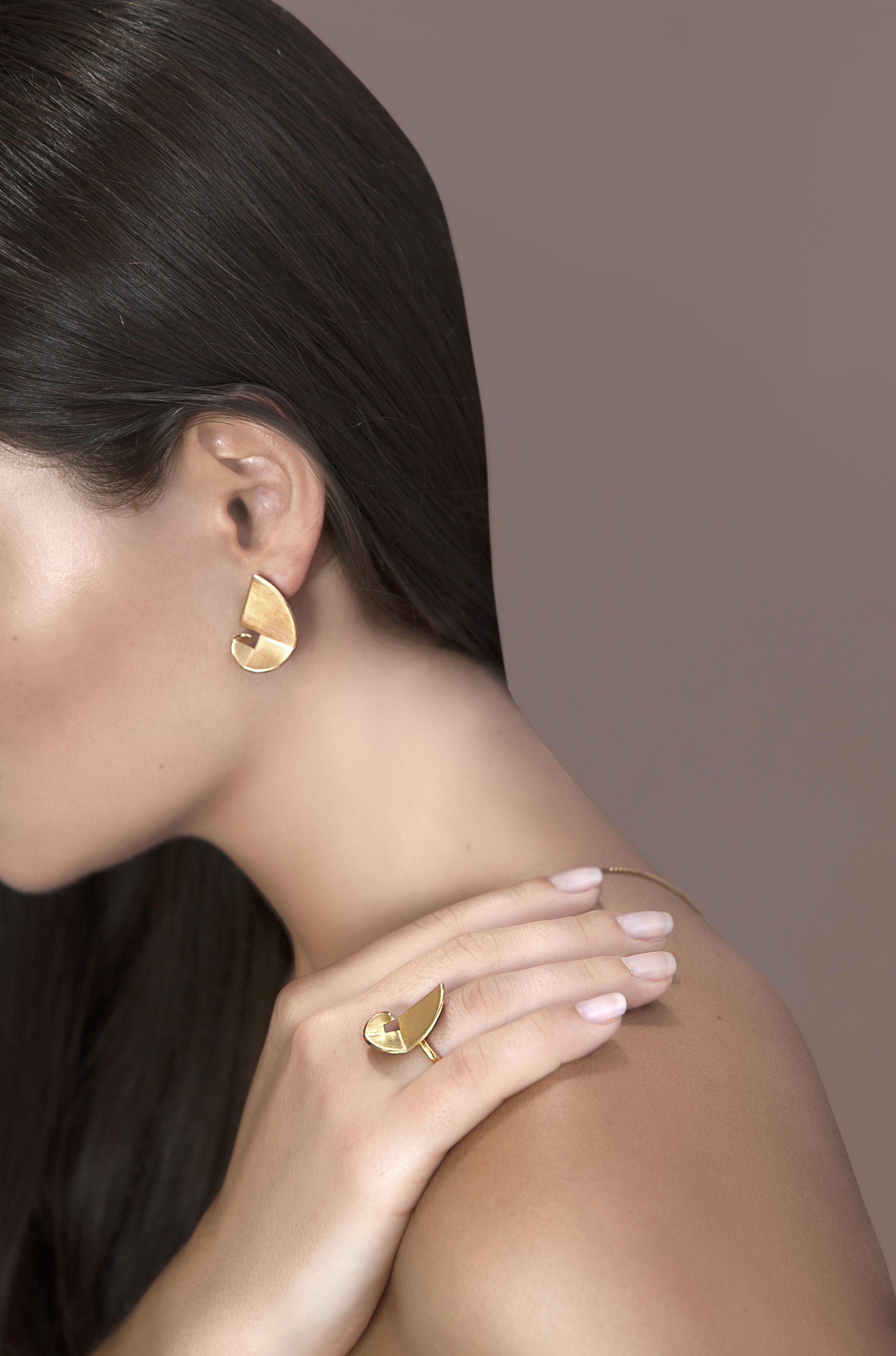 Brincos Golden Spiral I - Brincos | Vangloria Jewelry Design
