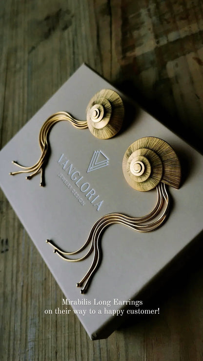 Brincos Longos Mirabilis - Brincos | Vangloria Jewelry Design