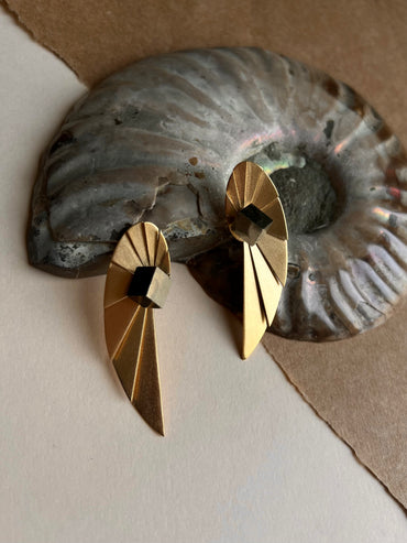Brincos Nautilus Extended Dourados - Brincos | Vangloria Jewelry Design