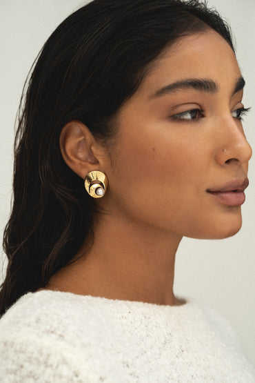 Brincos Pearl Shell Polidos - Brincos | Vangloria Jewelry Design